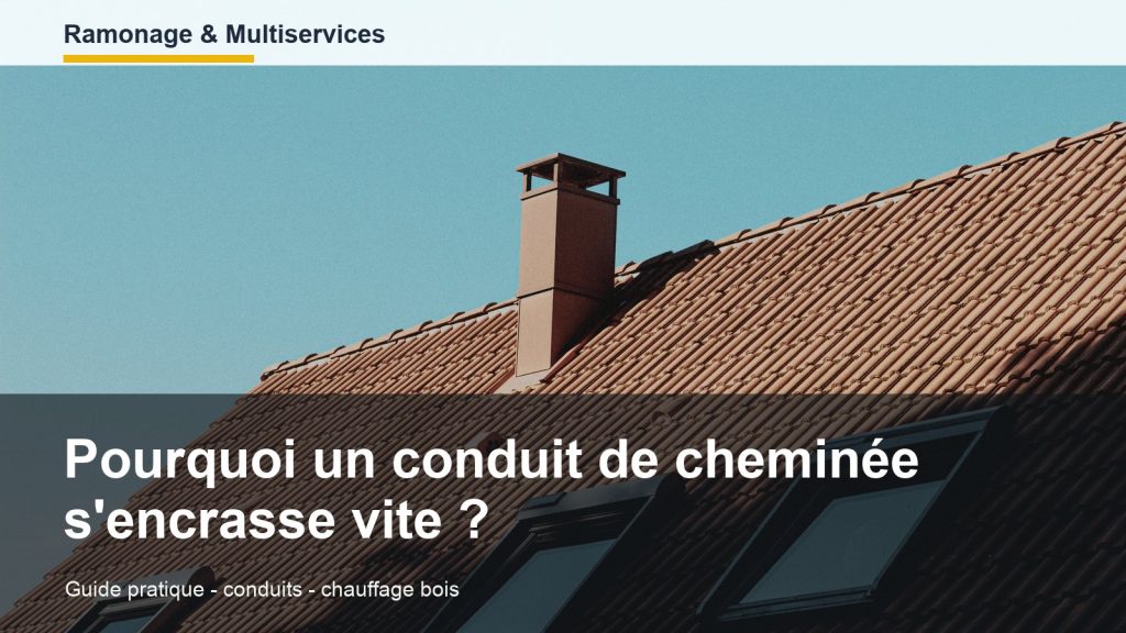 Pourquoi un conduit de cheminée s'encrasse vite ?
