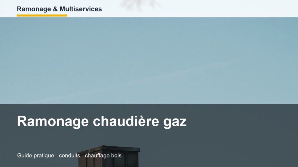 Ramonage chaudière gaz