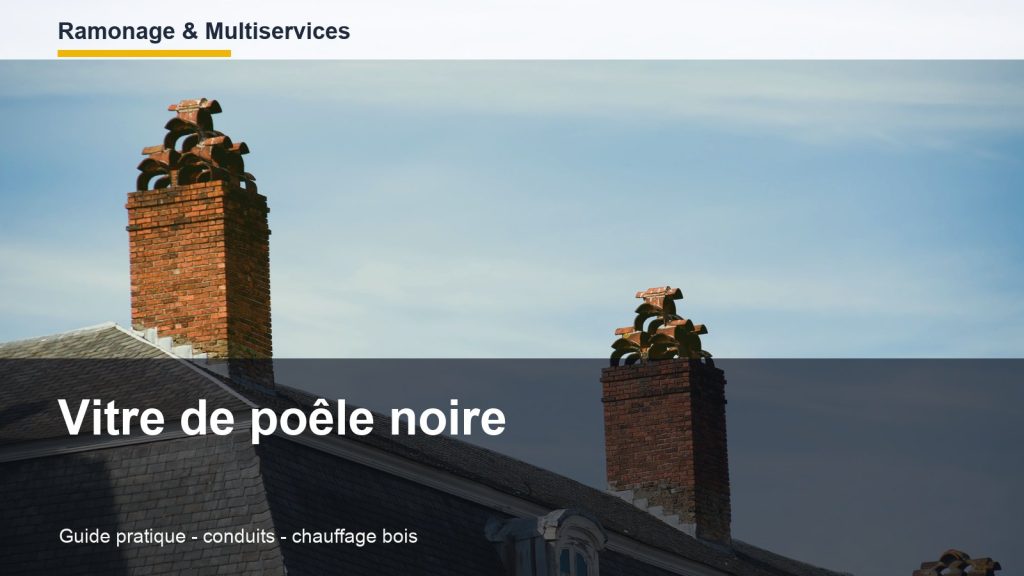 Vitre de poêle noire